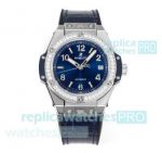 Swiss Copy Hublot Big Bang One Click Quickswitch watch with Blue Gummy Strap
